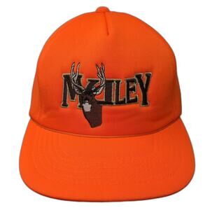 Orange Muley Mule Deer Hunting Snapback Baseball Cap Green Underbrim OSFM